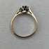 1980 British Vintage Jewelry 9ct Gold & Diamond Ring (Size 12) RandD
